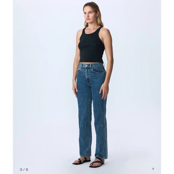 SLVRLAKE London high-rise straight-leg organic jeans in born to run - Picture 9 of 10